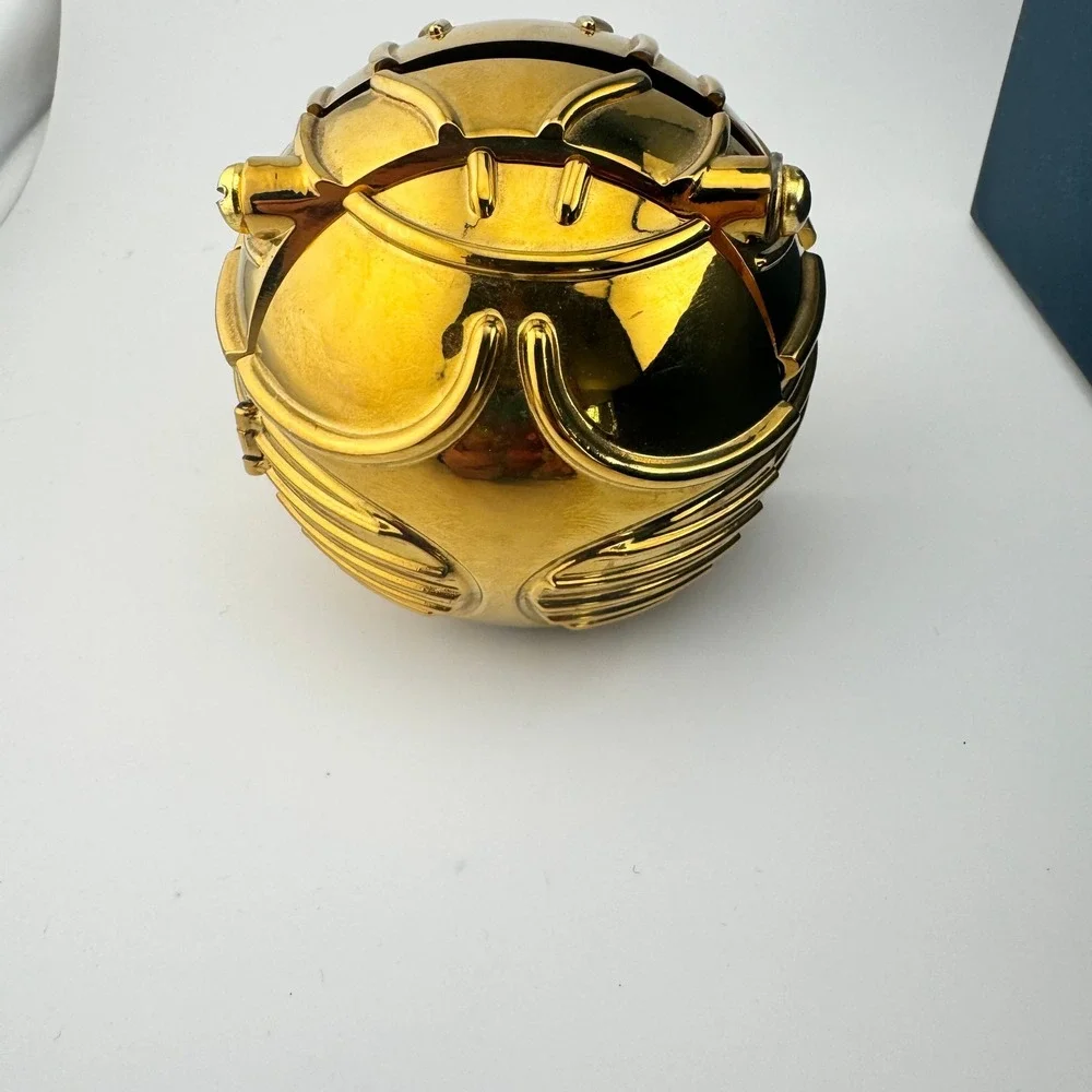 Pottery Barn Harry Potter Golden Snitch Clock 2022 Wizarding World Gold New
